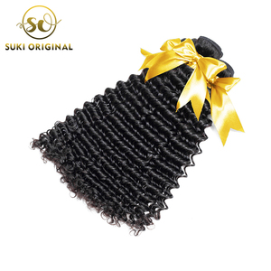 Precio barato que teje el pelo Natural sin procesar peruano onda profunda extensión del pelo para las mujeres - Product Image 1