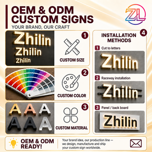 Targa Illuminata a LED per Numero <span class=keywords><strong>Civico</strong></span> Zhilin, Insegna in Metallo per Esterni, Numero <span class=keywords><strong>Civico</strong></span> Luminoso per Casa e Giardino, IP65 CE RoHS - Product Image 5