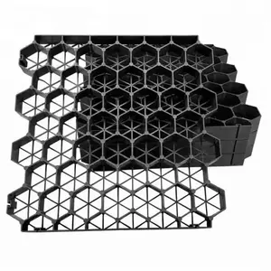 PEHD parking nid d'abeille gravier stabiliser stationnement pelouse dure grille en plastique herbe protection bloc finisseur avec uv