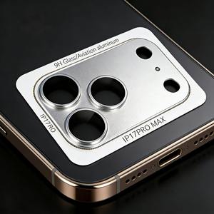 Protector de Lente de Cámara de Vidrio Templado Metálico en Oferta para <span class=keywords><strong>iPhone</strong></span> 17 16 15 14 13 <span class=keywords><strong>12</strong></span> 11 Pro Max Plus - Product Image 2