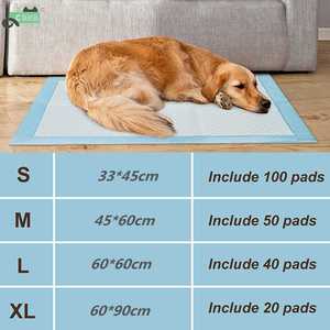 Toutes tailles, 100 coussinets absorbants pour chiens en charbon de bambou, jetables, S M L XL XXL, produits pour animaux de compagnie, tapis et coussinets d'apprentissage de la propreté - Product Image 6