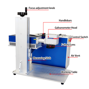 Machine de marquage laser à fibre bibo Mopa 30W, laser à fibre Raycus, gravure sur cuivre et aluminium pour métal - Product Image 5
