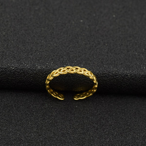 2026 Hollowed Out Exquisite Niche Design Stainless Steel Twists Shaped <b>Ring</b> Simple Women's Geometric <b>Rings</b> Wholesale Jewelry - Product Image 2