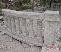 Balustrade de balcon en pierre de marbre de bonne qualité