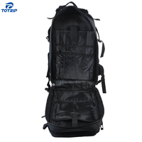 Sac à dos de sport et d'extérieur imperméable en toile de bâche Molle, grande capacité, fermeture éclair, doublure en polyester