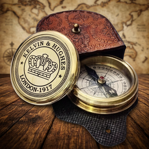 Alfa Nautical Brass Compass Analog Dial Portable Pocket <b>Hiking</b> Navigation Tool Vintage <b>Gift</b> Collectible - Product Image 4