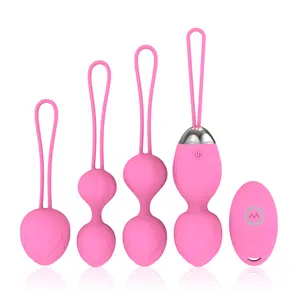 Hot sexy products female sex toys adult vibrating kegel balls exercise weights kit usb remote kegel ball