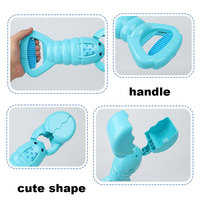 Mignon Carton Homard Forme Boule De Neige Maker Drôle Neige Ensemble Jouet Offre Spéciale En Plein Air Hiver En Plastique Enfants Neige Outils