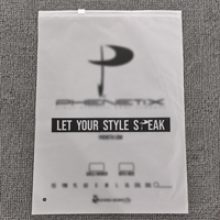 Sacs à fermeture éclair en plastique mat givré réutilisables avec logo personnalisé imprimé, emballage durable pour vêtements