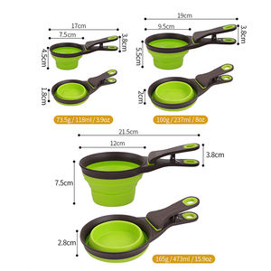 Copo Medidor de Ração para Cães 4 em 1 Personalizado de Fábrica, Colapsável e Dobrável com Clipe para Bolsa, Tigelas e Alimentadores para Animais de Estimação - Product Image 6