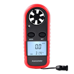Wholesale Black Digital <strong>Anemometer</strong> Chinese Factory Beaufort Scale C/F Temperature Unit Selection Speed Measuring Instruments - Product Image 3