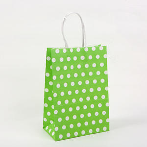 Sacchetti <span class=keywords><strong>di</strong></span> carta Dot Kraft <span class=keywords><strong>per</strong></span> feste <span class=keywords><strong>di</strong></span> <span class=keywords><strong>compleanno</strong></span> borsa regalo <span class=keywords><strong>per</strong></span> biscotti e caramelle cibo pane visto merenda carta da forno - Product Image 5