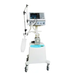 Ventilateur appareil respiratoire ventilateur ICU machine avec compresse d'air hôpital ICU machine ventilateur avec compresseur silencieux