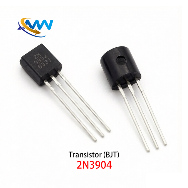 2N3904 TO-92 Plastic-sealed Packaged NPN Semiconductor Transistor 200mA 40V