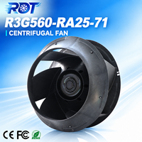 Ventilateur centrifuge de remplacement EC R3G560-RA25-71 à haut débit d'air, écoénergétique, de qualité commerciale, pour système de gestion thermique