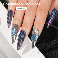 Vente en gros de vernis à ongles en gel UV longue durée, 15 ml, finition caméléon