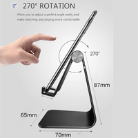 2026 Support de Téléphone et Tablette de Bureau en Alliage d'Aluminium, Réglable, Prix Usine, Vente Chaude sur Amazon