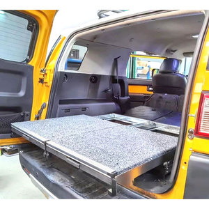 FJ Foldable <b>Trunk</b> Organizer Galvanized Steel 2-Drawer <b>Storage</b> <b>Box</b> for Car Cargo Space - Product Image 2