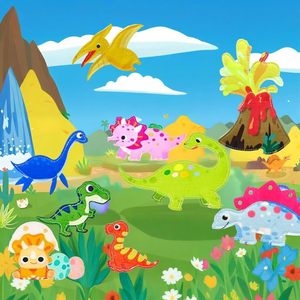 2025 nouveau Design 3D feutre livre feutre jouets dinosaure monde histoire thème calme occupé livre pour les tout-petits - Product Image 5