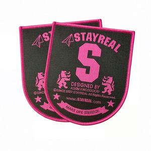 Badges tissés personnalisés OEM/ODM, écussons brodés 3D avec support en cuir pour chapeaux, uniformes et vêtements de travail - Product Image 1