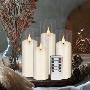 En Stock: Portavelas de ABS para Velas de Pilar de 8oz, 9oz, 11oz, 13oz, Multitamaño, Funcionan con Batería, para Decoración del Hogar, Bodas, Cumpleaños - Product Image 6
