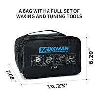 Kit de cire et d'entretien pour ski et snowboard XCMAN avec fer à cire, brosses, raclette et outil de réglage des bords Ptex