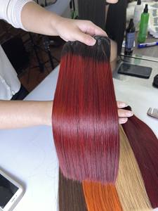 Extensiones de cabello humano Remy virgen alineado cutícula de doble trama recta de alta calidad T115 al por mayor tejido a máquina vietnamita 100g - Product Image 5