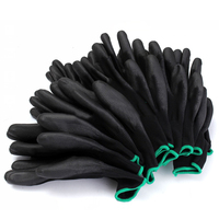 Guantes de Trabajo Antiestáticos Recubiertos de PU, Guantes Negros Seguros ESD con Agarre de PU en la Palma para Manipulación de Precisión y Electrónica