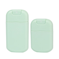 Flacon pulvérisateur de désinfectant pour les mains transparent mat de 20 ml et 30 ml, petit flacon de parfum de poche en plastique vide, rechargeable