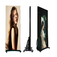 Kiosco Publicitario LED Móvil Portátil para Exhibición de Ropa y Cosméticos en Centros Comerciales, Resistente al Agua y a los Arañazos, para Promoción de Marca