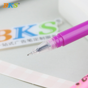 Penna Gel in Plastica Personalizzabile con Logo, Penna Giocattolo 0.5mm Colori Vivaci (Viola Bianco Verde) Stampa UV Penna Novità per Scrittura Cancelleria per Bambini - Product Image 4