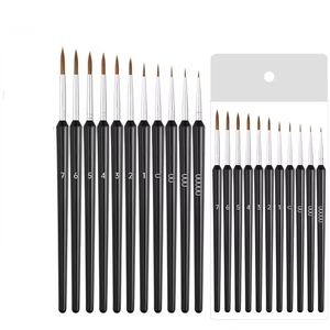 Ensemble de <span class=keywords><strong>pinceaux</strong></span> à peinture de précision, miniatures, fins, pour la peinture miniature, kit de <span class=keywords><strong>pinceaux</strong></span> micro-art, aquarelle, acrylique - Product Image 1