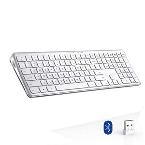 ไอเดียสินค้าใหม่ คีย์บอร์ด Azerty โปร่งใสตามหลักสรีรศาสตร์ คีย์บอร์ดไร้สายแบบกำหนดเองได้ คีย์บอร์ดมัลติมีเดีย คีย์บอร์ดบลูทูธภาษาฝรั่งเศส - Product Image 2