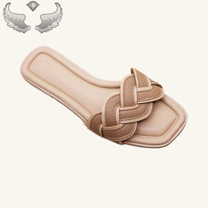 Pantuflas de Moda de Alta Calidad para Mujer, Comercio Exterior, Zapatos de Mujer de Chaozhou, Pantuflas Tejidas de Moda - Product Image 4