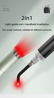 Lampe torche de thérapie par la lumière rouge industrielle mini de poche en gros, 660 nm, en acier inoxydable, 350 lumens, appareil portable pour soulager la douleur