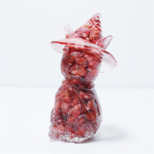 Venta al por mayor <span class=keywords><strong>de</strong></span> cristales <span class=keywords><strong>de</strong></span> cuarzo artesanía <span class=keywords><strong>de</strong></span> talla <span class=keywords><strong>de</strong></span> resina <span class=keywords><strong>de</strong></span> cristal decoración <span class=keywords><strong>de</strong></span> Halloween cuerno escultura magia resina bruja gato - Product Image 5