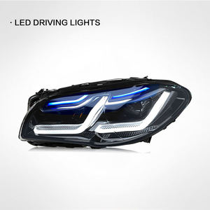Pour Série 5 F11 F18 M5 520i 525i 528i 535i 550i 2010-2017 Phares LED d'angle modifiés Nouveaux 6000K 12V Phares LED Série 5 - Product Image 4