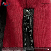 Pantalon Streetwear Ample 320GSM en Tissu Air Layer avec Panneaux Latéraux Color Block, Fermeture Éclair Métallique YKK, Cordon Élastique et Coupe Droite Fluide