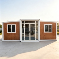 Maison conteneur modulaire préfabriquée Shinestone à double aile, extensible et de taille personnalisée, unité de vie étanche et portable, mini-maison