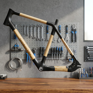 Cadre de vélo en bambou avec joints en acier/aluminium, personnalisable, compatibilité universelle - Product Image 3