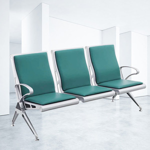 Sillas de Espera Bao Xian, Tres Plazas, Asiento de Acero en Fila con Reposabrazos, Uso Público - Product Image 2
