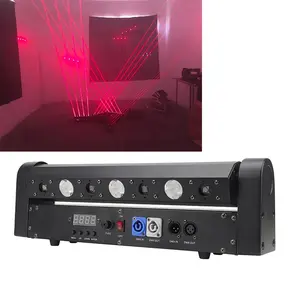4 X Rode Laser + 3X10W Warm Wit Laser Led Lichtbalk Bewegend Hoofd Laserlicht Voor Disco Nachtclub