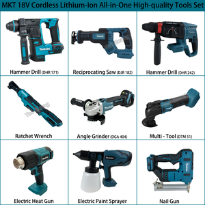 Kit de Ferramentas Multifuncional Sem Fio <span class=keywords><strong>Makita</strong></span> para Trabalho em Madeira 18V, Chave de Impacto, Serra, Ferramentas de Polimento e Fixação, 26 Peças, Kit Completo - Product Image 3