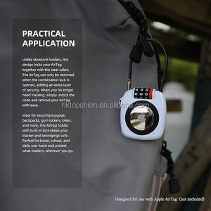 Étui de protection pour <span class=keywords><strong>AirTag</strong></span>, nouveau pour <span class=keywords><strong>Apple</strong></span> <span class=keywords><strong>AirTag</strong></span>, avec verrouillage par mot de passe, pour <span class=keywords><strong>valise</strong></span>, sac à dos - Product Image 5