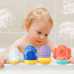 Juguetes de Baño de Silicona de Grado Alimenticio con Diseño de Conejo, Juguetes Flotantes Suaves para Bebés y Niños - Product Image 3