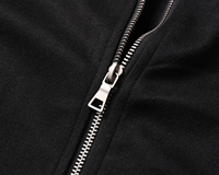 Veste Parker courte en laine unisexe Cardigan à fermeture éclair court de haute qualité avec logo teint dans la couleur pour la saison de printemps
