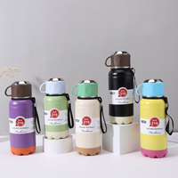 Bouteille isotherme en acier inoxydable 316, couleur macaron, thermos portable pour le sport, cadeaux d'affaires, logo personnalisé, sans BPA