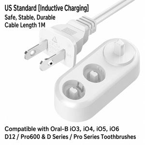 Magnetic Charging Base Holder for IO Electric <strong>Toothbrush</strong> Compatible Replacement Charger Stand with Brush Head Storage Rack - Product Image 5