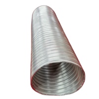 Conduit flexible en aluminium semi-rigide de 2 pouces personnalisé pour la climatisation des hôpitaux, vente directe d'usine