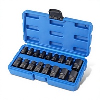 Jeu de douilles hexagonales Torx E-Type 17 pièces, embouts Torx E-Type 1/2" et 3/8" pouces, vente en gros fabricant